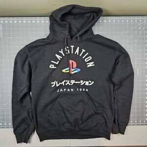 Playstation 1994 Hoodie Mens Small Black Gamer ps Sony Geekcore Streetwear Y2K